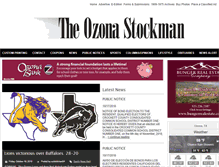 Tablet Screenshot of ozonastockman.com